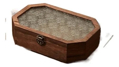 Caja De Almacenamiento De Cosméticos De Madera Para El Hogar