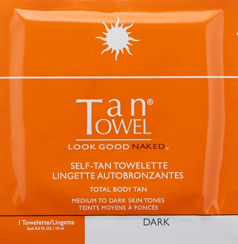 Toallitas Autobronceadoras Tantowel Full Body Dark 15 Ml X5