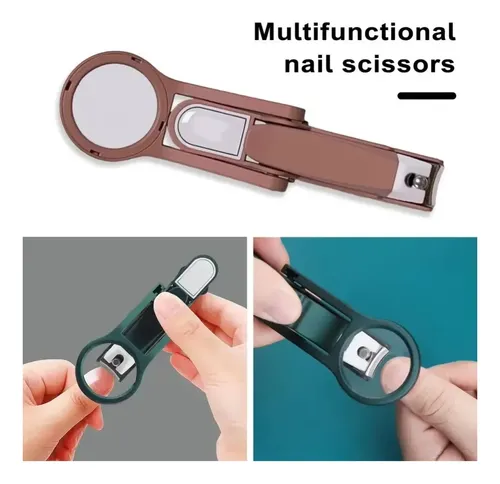 Cortaúñas Práctico Antisalpicaduras Para Adultos Mayores
