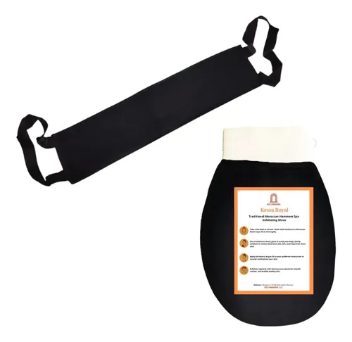 Guante Exfoliante Y Esponja Ajustable Para Baño