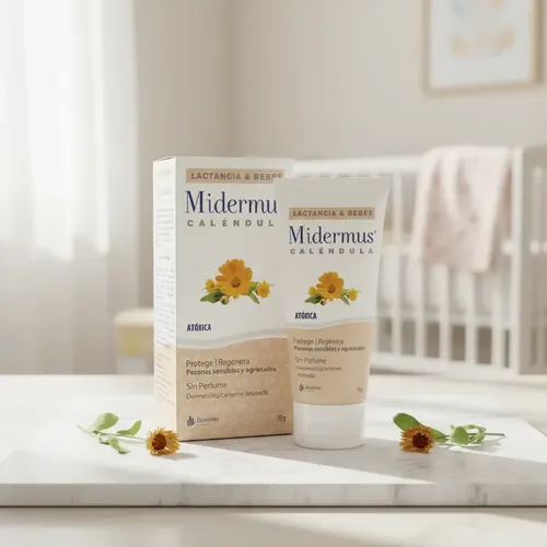 Crema Caléndula Midermus Pezones Sensibles Lactancia 70g