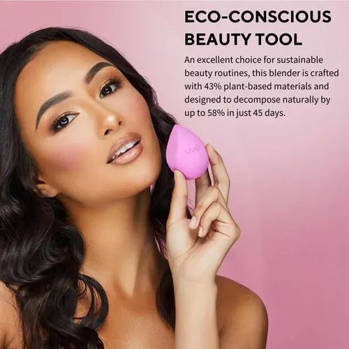 Esponja Maquillaje Color Beige Blender Vegana Y Suave