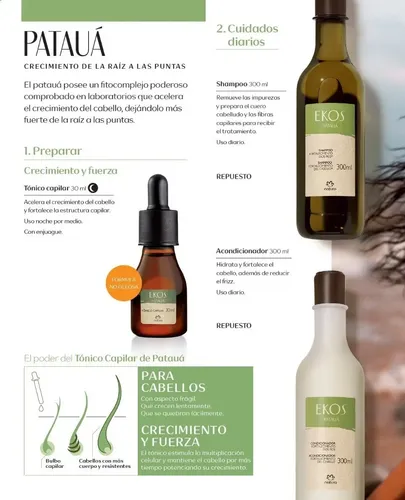 Tonico Capilar Anticaída Natura Ekos Pataua 30ml