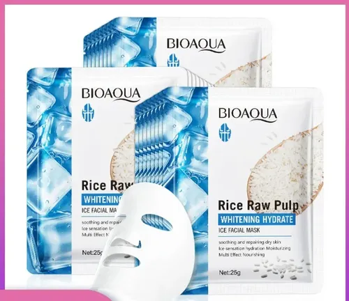 Mascarilla Facial Blanqueadora De Arroz Bioaqua X1