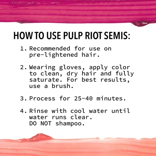 Tinte De Pelo Pulp Riot Cupid Semipermanente Rosa 118 Ml