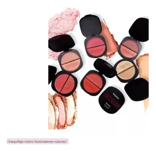 Rubor Dúo Gemini Obsidian De Ruby Rose Tono del maquillaje OG06