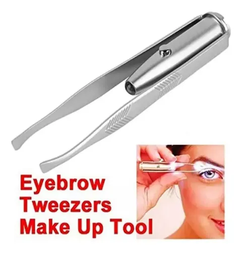 Pinzas Para Cejas Con Luz Led, Precisión Y Belleza