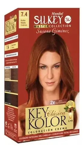 Tintura Silkey Key Kolor Coloracion En Crema Tono 7.4