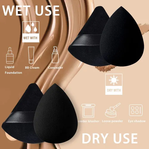 Paquete De 21 Esponjas De Maquillaje Negras Beauty Blender:
