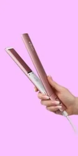 Plancha Alisadora De Pelo Aria Beauty Slim De Doble Voltaje