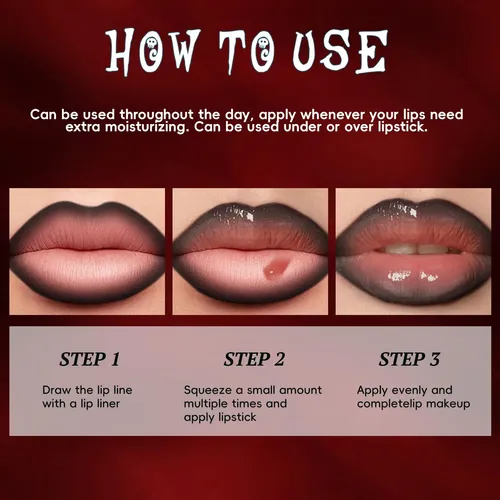 Juego De Delineador De Labios, Color Morado