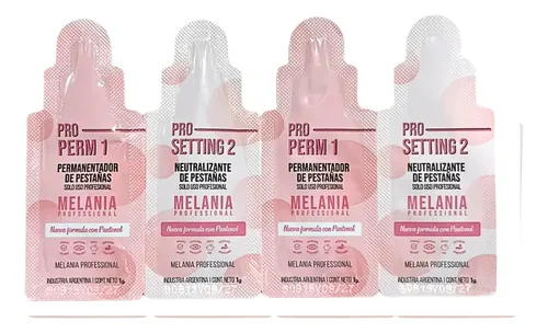Set Monodosis Paso 1 Y Paso 2 Melania Lifting De Pestañas