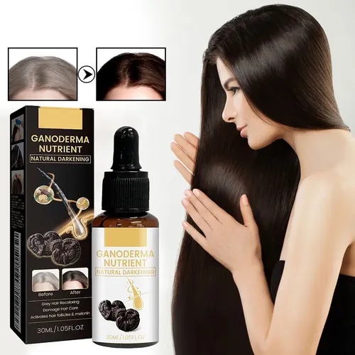 Aceite Sérum Para Cabello Gris De 30 Ml Que Renueva El Color