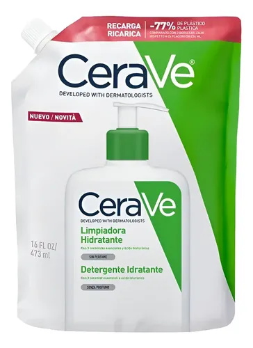 Cerave Limpiador Pieles Normales A Secas Refill X 473ml