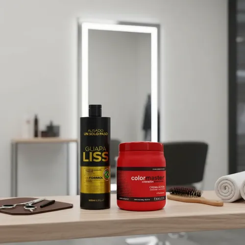 Alisado Guapa Liss 500gr + Máscara Extra Ácida Fidelité 1kg