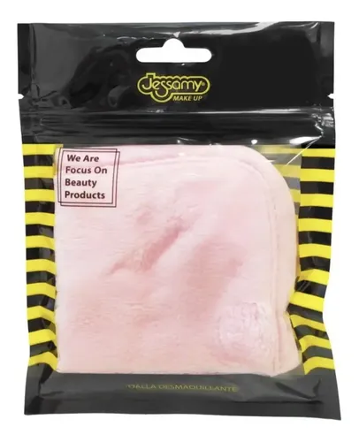 Toalla Pad Desmaquillante Microfibra Rosa Limpieza Facial