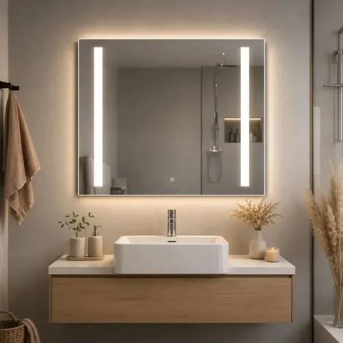 Espejo Luz Led Touch 60×80 Dimerizable Rectangular Electrico
