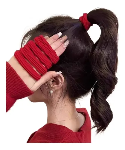 Accesorios Para El Cabello Rojos, Gruesos Y Resistentes