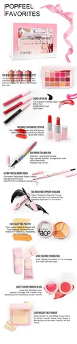 Set De Maquillaje Popfeel, Combinación De Sombras De Ojos, R