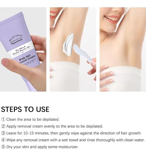 Kit Crema Eliminación Vello Corporal Dimot 130g Indolora
