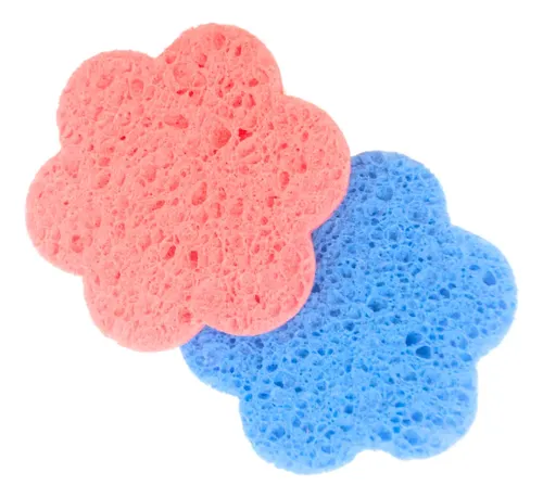Esponjas Flor Para Limpieza Facial Skincare 12 Packs X2u C/u
