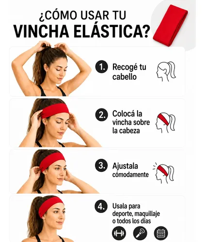 Vinchas X6 De Tela Elástica Por Mayor Elastizadas Pelo Depor