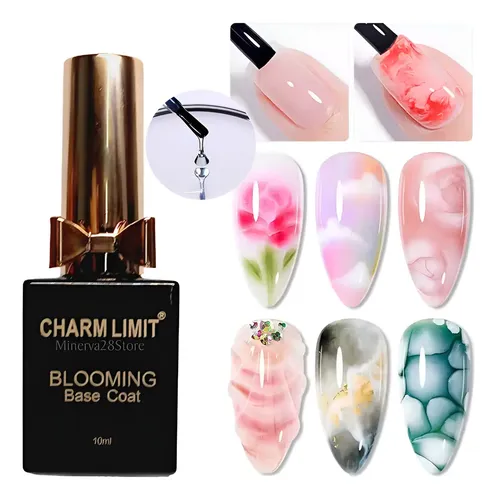 Base Coat Blooming Semipermanente Uv/led Charm Limit Premium Transparente