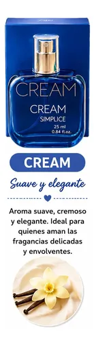 Perfume Cream Simplice Fragancia Vainilla Suave 25ml