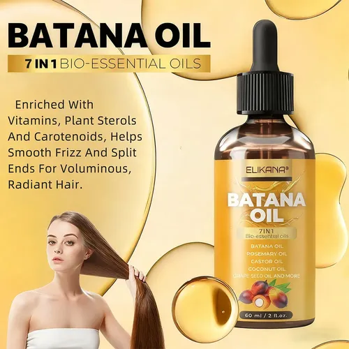 Aceite Batana Elikana 7 En 1 Para Cabello Y Piel 60 Ml
