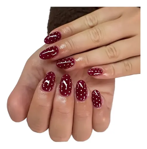 Calcomanías De Uñas De San Valentín, Vintage, Rojas A