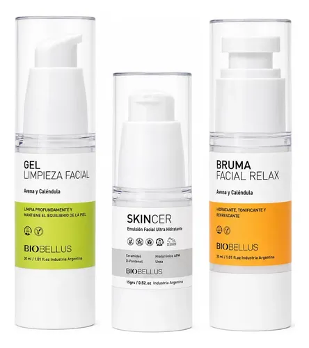 Kit Skincare Biobellus Rutina Esencial De Viaje Relax
