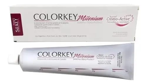 Tinta Silkey Colorkey Milenium Coloración Crema Profesional 120 G Tono 6 rubio oscuro natural