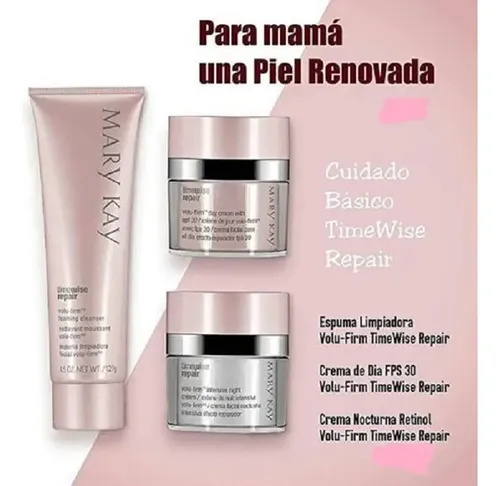 Set Reparación Antiedad Mary Kay Hidratante Facial FPS 30 Pack 3