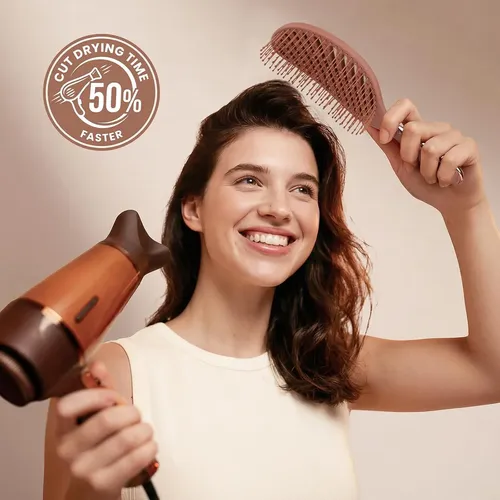Brocha Desenredante Aimike Premium Velvet-touch Para Cabello