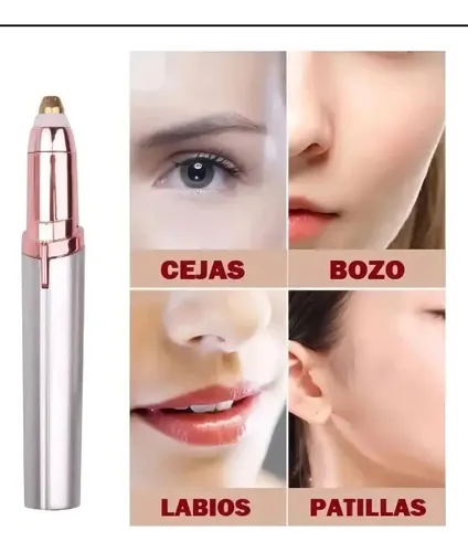Lapiz Depilador Eléctrico Facial-cejas Indolora Usb Rosa