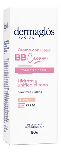 Dermaglos Facial Crema Bb Cream Tono Claro Fps 30 50g