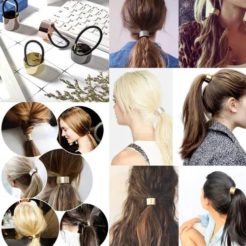 Cintas De Metal Con Forma Circular Para El Pelo, Diadema, Ac