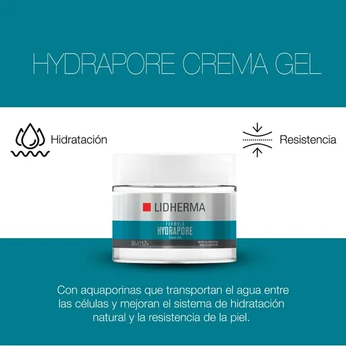 Lidherma Hydrapore Crema Gel Hialuronico Silicio Hidratante