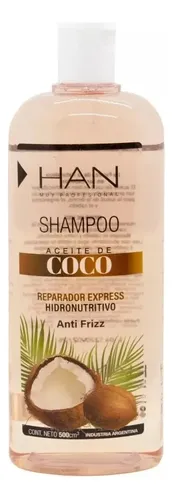 Han Coco Shampoo Acondicionador Mascara Reparador Antifrizz
