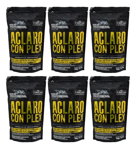 Issue Aclaro Plex X6 Polvo Decolorante Antiquiebre 700gr 6c