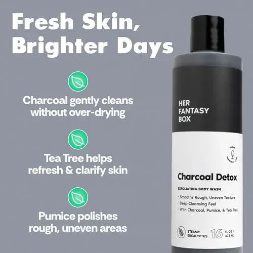 Gel Exfoliante Corporal Detox Con Carbón Activado Her Fantas