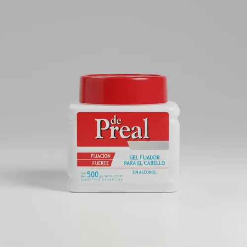 Gel Fijación Fuerte Para El Cabello De Preal X 500 Gr Frasco