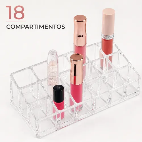 Organizador Acrílico De Labiales 18 Espacios