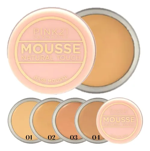 Base De Maquillaje Mousse Natural Touch Fundation Pink 21