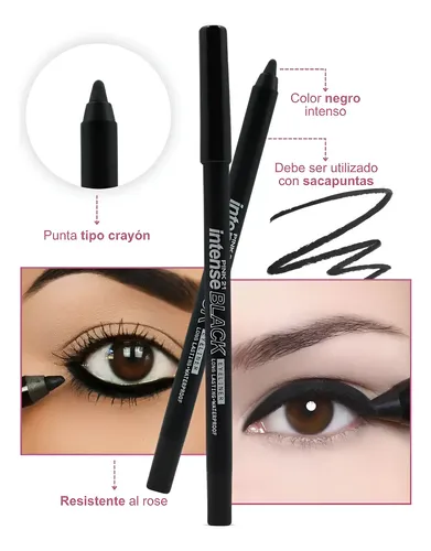 Lápiz Delineador Ultra Soft Pink 21 Intense Black Smokey
