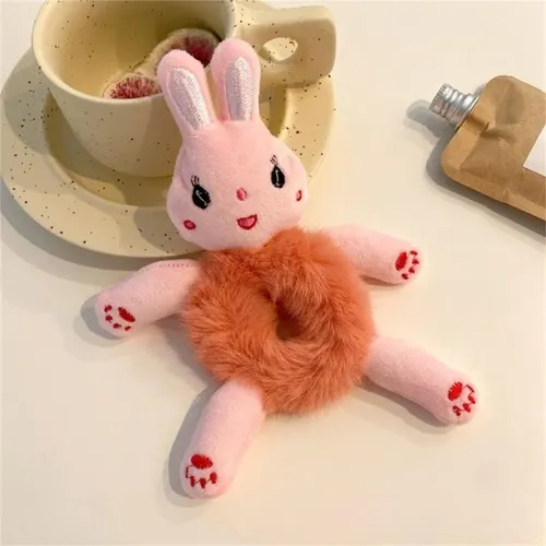 Paquete De 5 Coleteros De Peluche Con Bonitos Dibujos Animad