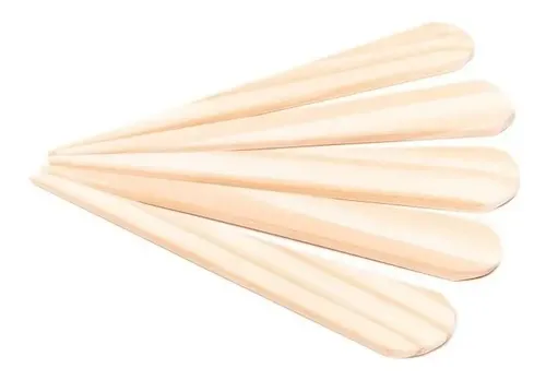 Pack Espatulas De Madera Para Depilacion Con Cera 20cm X12
