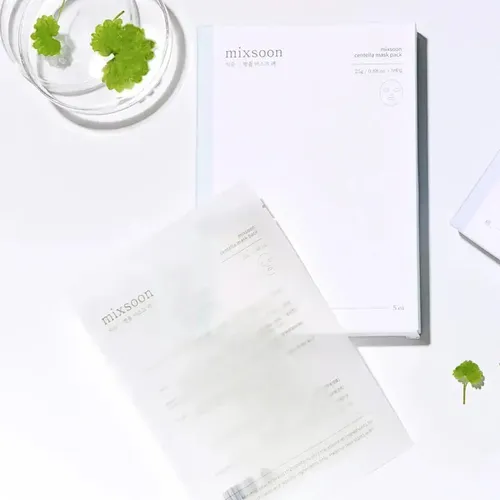Mascarilla Facial De Hoja Centella Asiatica Mask 1un Mixsoon Todo Tipo De Piel