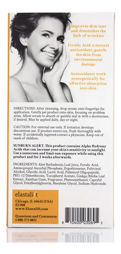Sérum Facial Elastalift Vitamina C Con Ácido Hialurónico 50