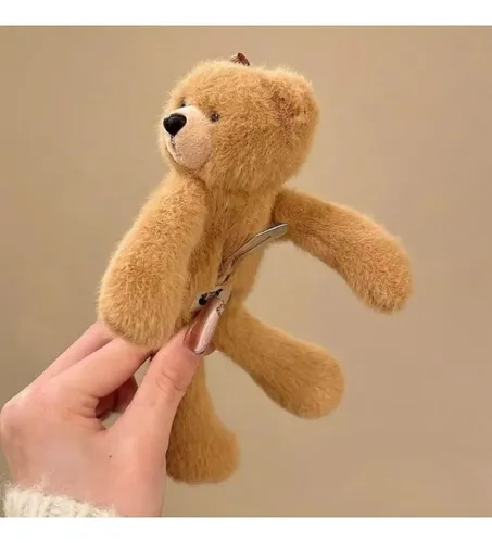 Adorable Pinza Para El Pelo Con Forma De Oso De Peluche Para